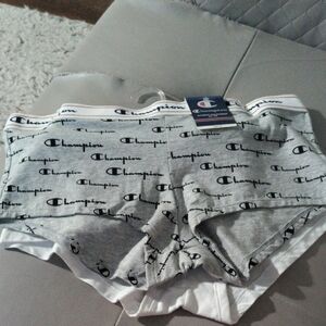 Champion Gray and White Boxer Briefs